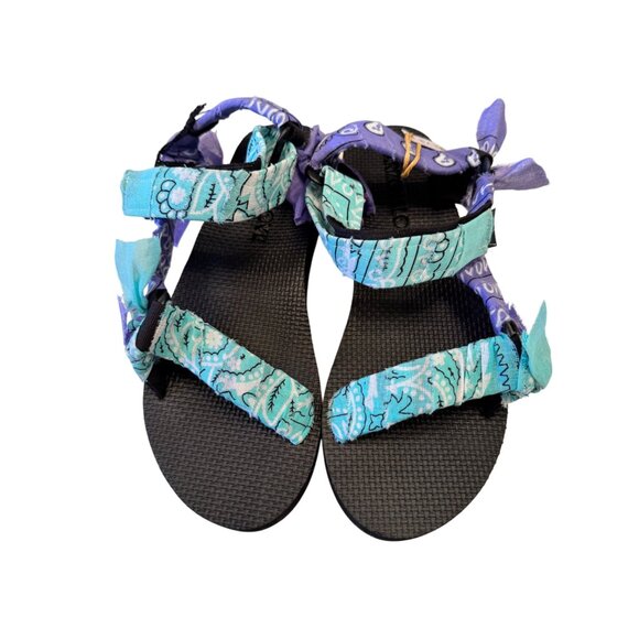 Arizona Love Violet Sandals Size 8 EU 38 Fabric Design Straps NWOB - Picture 9 of 10